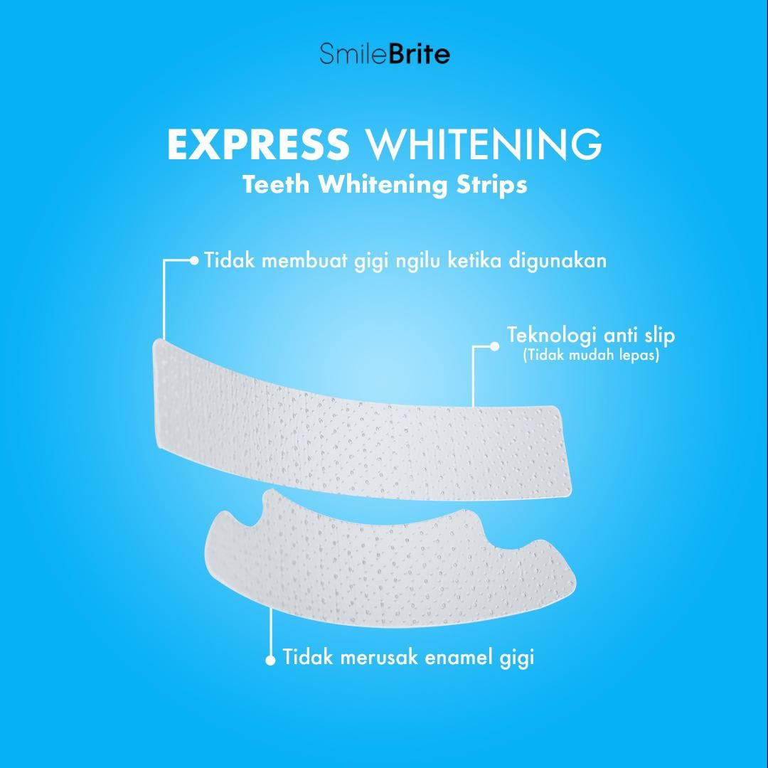 14 Pcs Smilebrite PAP+ Teeth Whitening Strips  Pemutih Gigi Instant