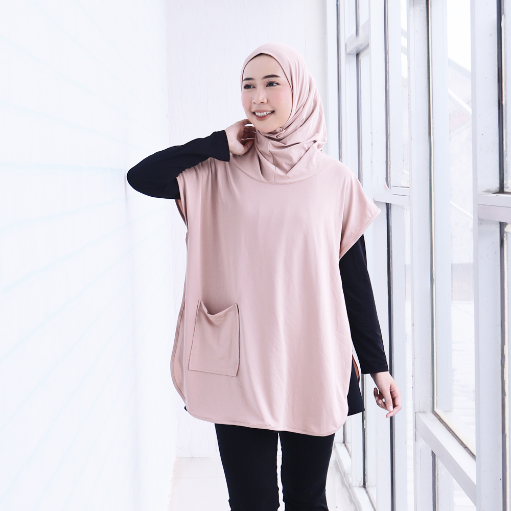 Hijab Rompi Jersey Premium