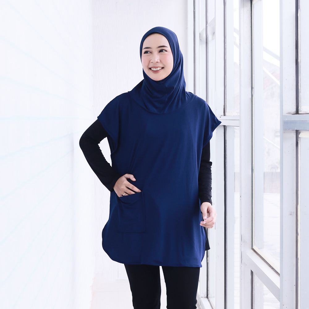 Hijab Rompi Jersey Premium