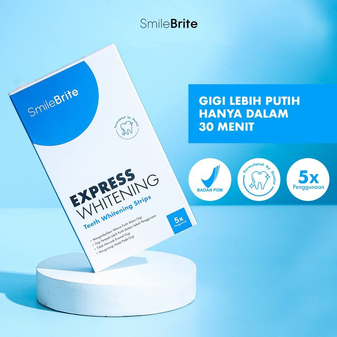 14 Pcs Smilebrite PAP+ Teeth Whitening Strips  Pemutih Gigi Instant logo