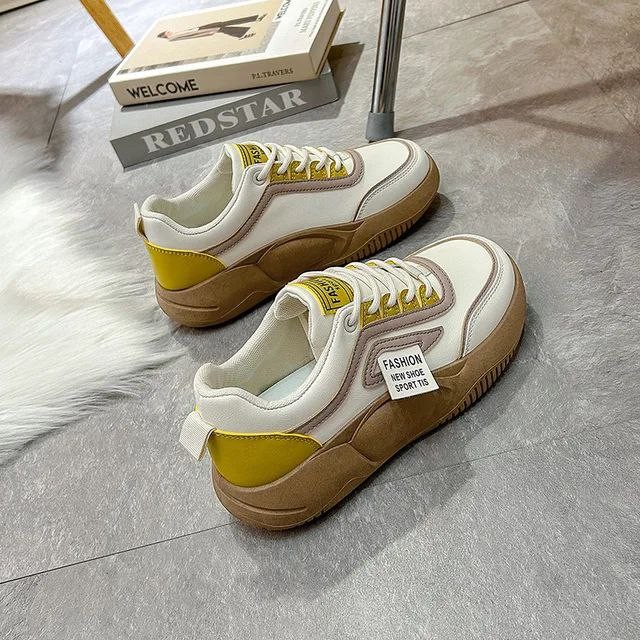 Sepatu Sneakers Wanita Korean Style Kekinian Terbaru Casual Cewek Fashion New Shoes Sport