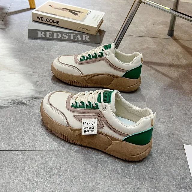 Sepatu Sneakers Wanita Korean Style Kekinian Terbaru Casual Cewek Fashion New Shoes Sport