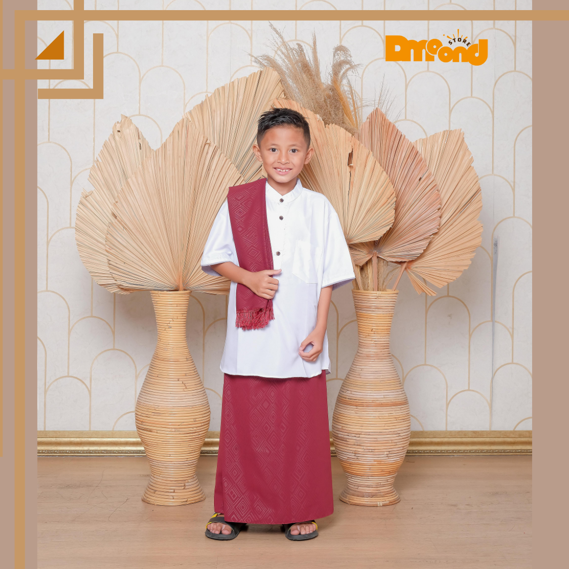 SARUNG INSTAN COUPLE ANAK DAN AYAH BAHAN EMBOSE PREMIUM