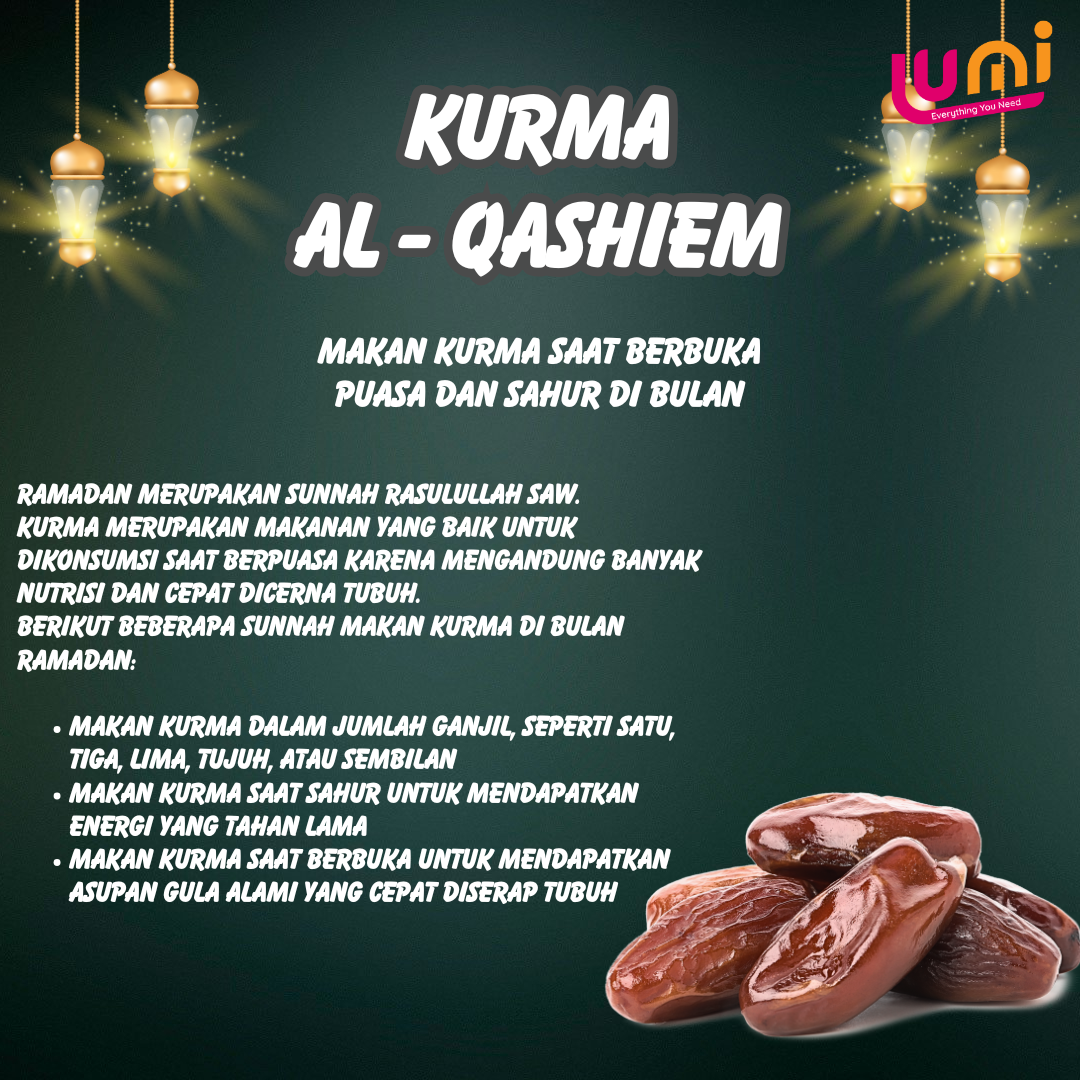 500 gr KURMA AL QASEEM EMBER SUKARI AL QASSIM