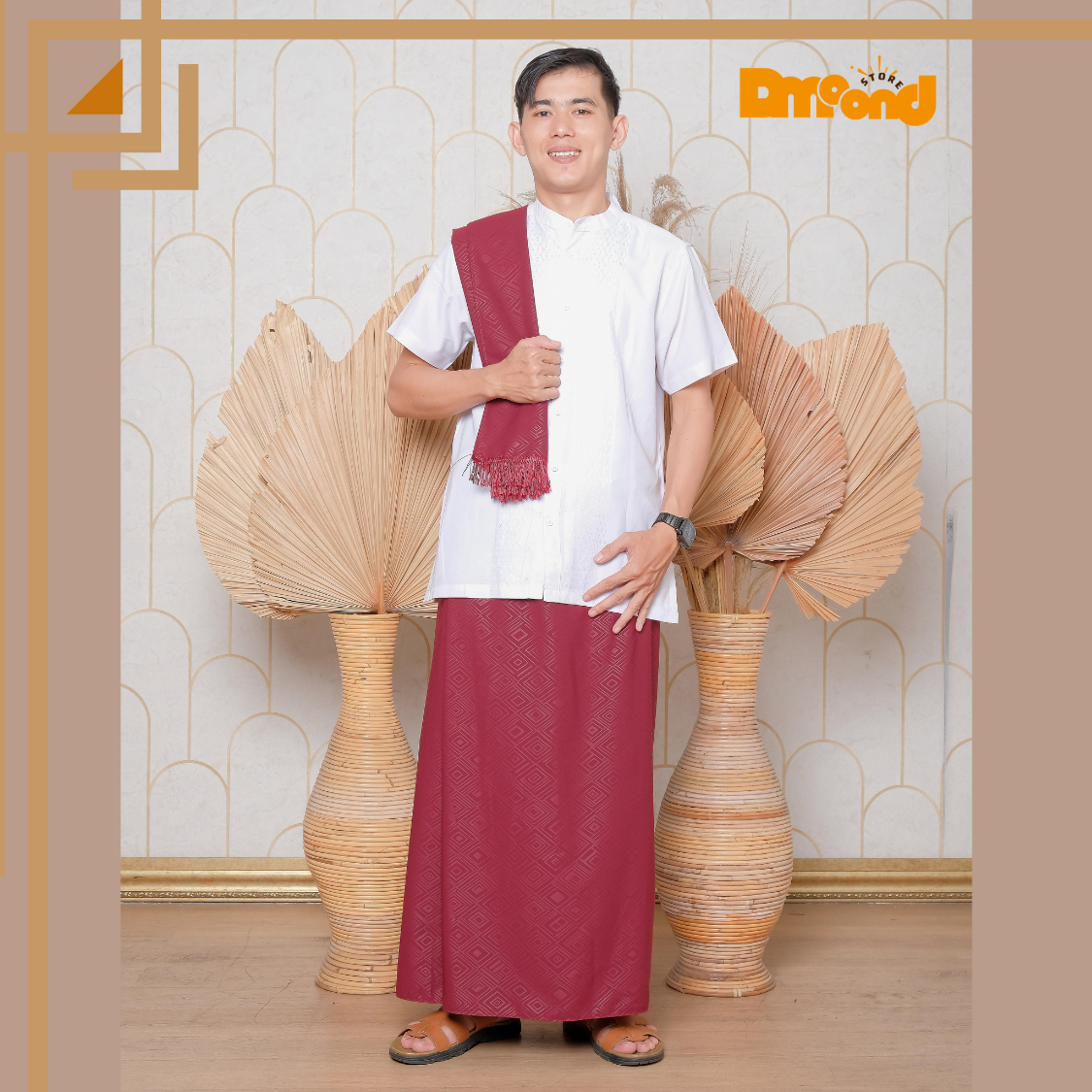 SARUNG INSTAN COUPLE ANAK DAN AYAH BAHAN EMBOSE PREMIUM