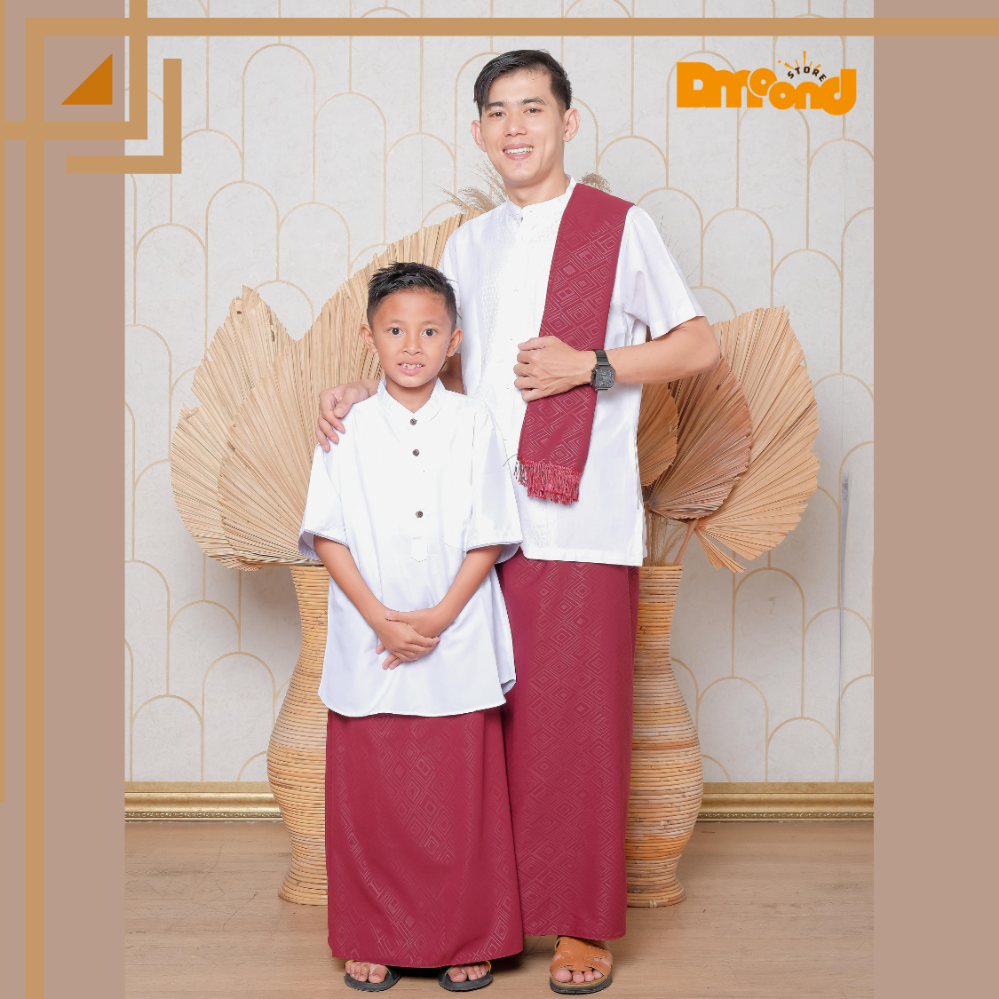 SARUNG INSTAN COUPLE ANAK DAN AYAH BAHAN EMBOSE PREMIUM logo