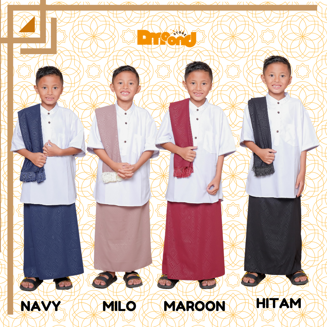 SARUNG INSTAN COUPLE ANAK DAN AYAH BAHAN EMBOSE PREMIUM