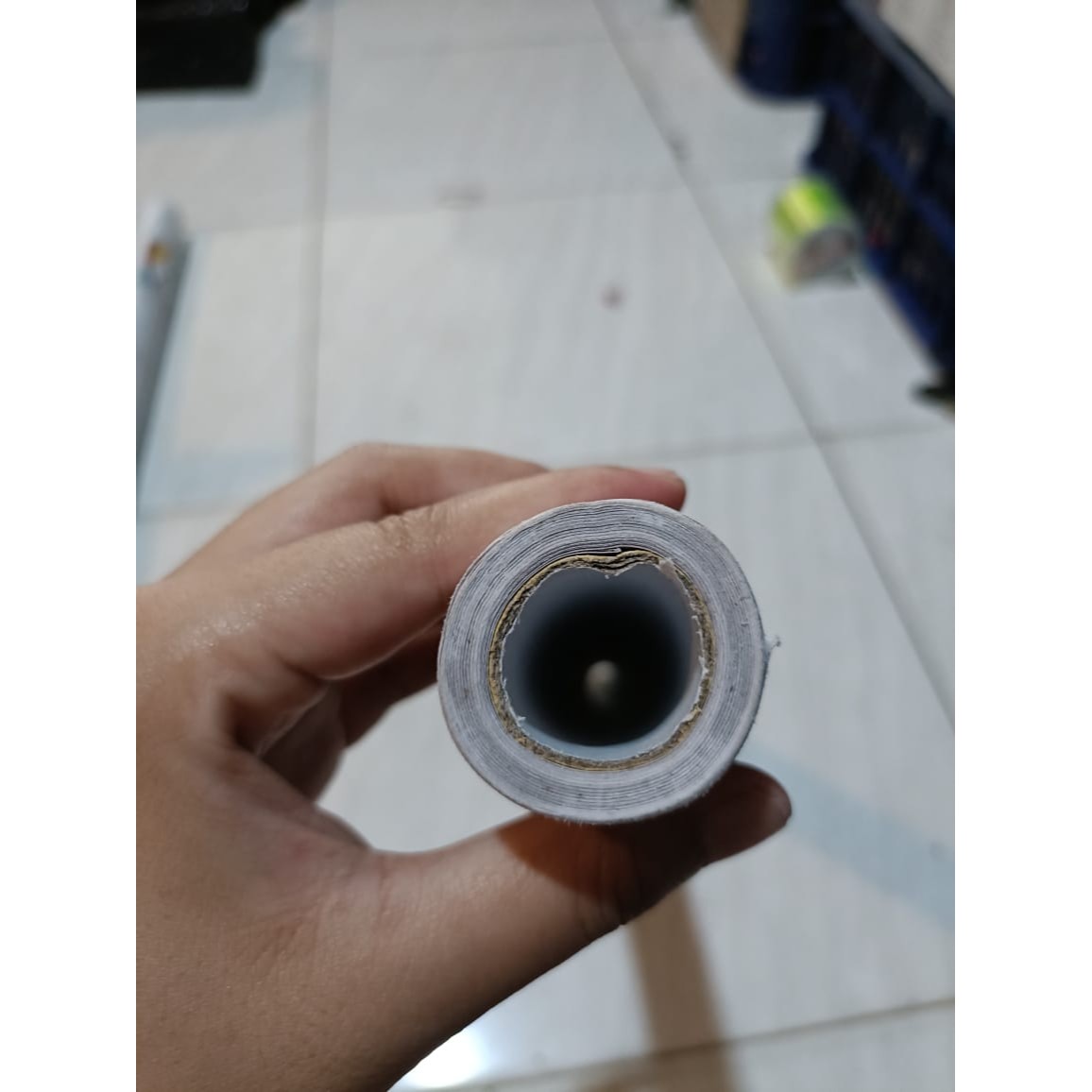 Stiker Dapur Anti Minyak, Anti Panas Dan Anti Air Motif Kotak Kotak  ABU ABU-COFFE